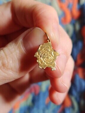 L.G. Balfour Company Vintage Gold Filled Rose Charm/Pendant